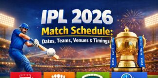 IPL 2026 Match Schedule: Dates, Teams, Venues & Timings IPL 2026 Match Schedule